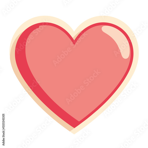 Free Download Heart icon symbolizing love and affection - GFXLoad