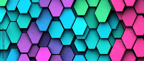 Colorful Hexagon Pattern