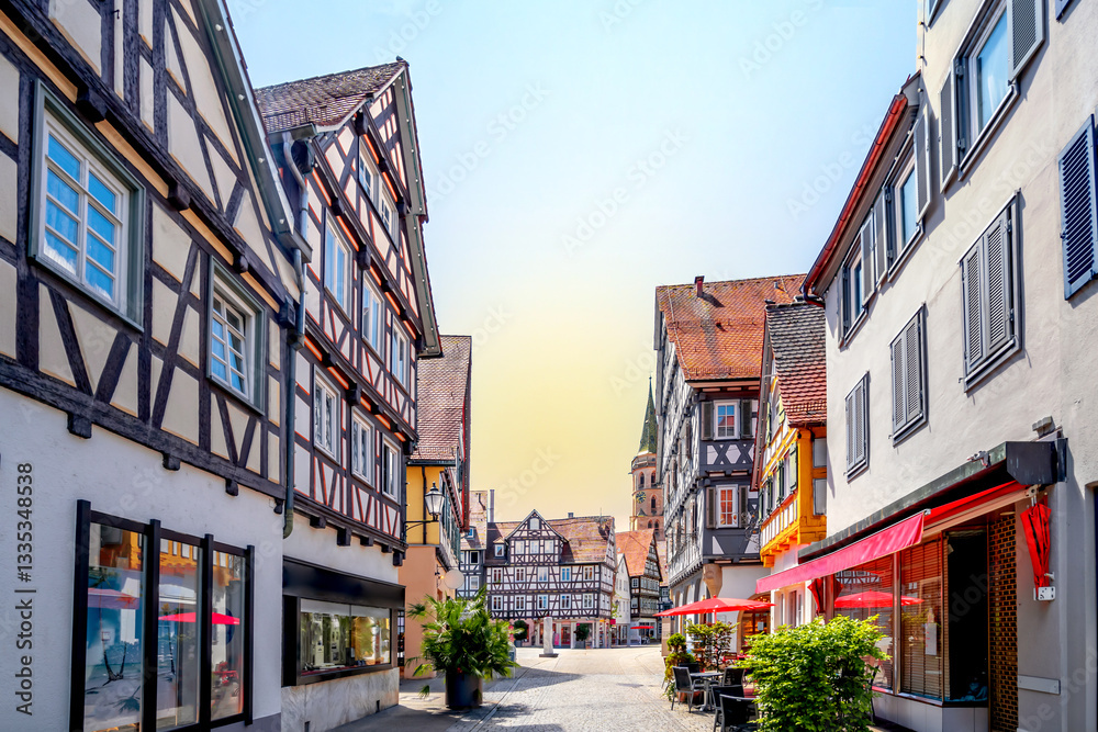 Fototapeta premium Altstadt, Schorndorf, Germany 