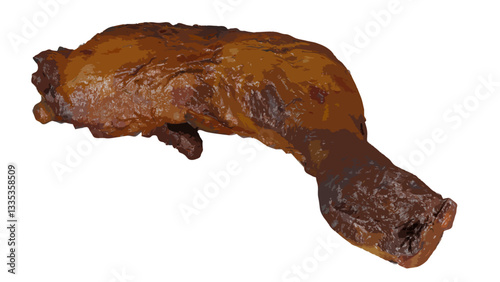 Grilled chicken leg