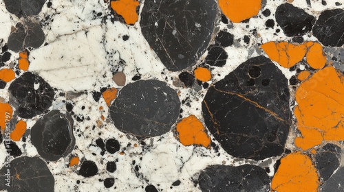 Natural stone patterns close-up view of unique marble texture abstract design indoor high contrast colors