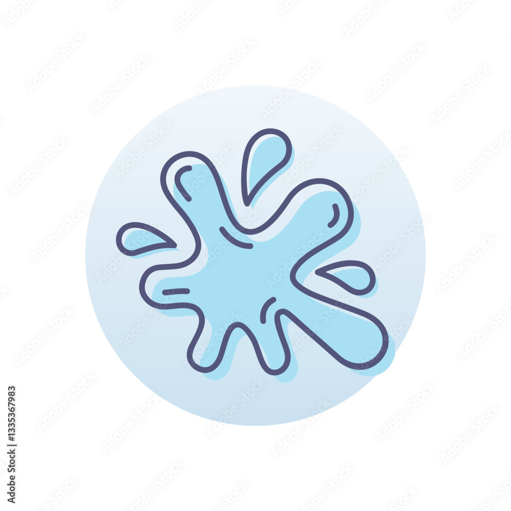 Splash Vector icon Splash Vector icon