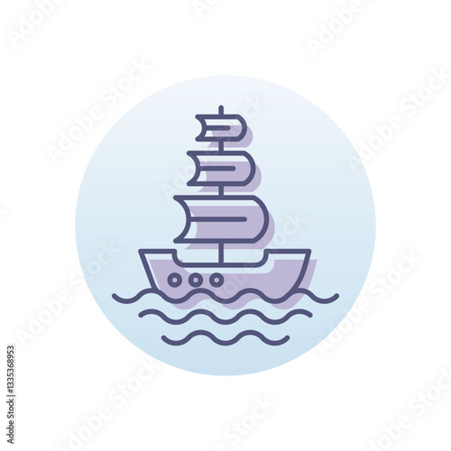 Sailing Ship Vector icon