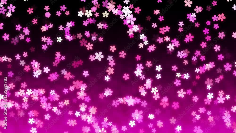 Cherry blossom loop background material Cherry blossom loop background material