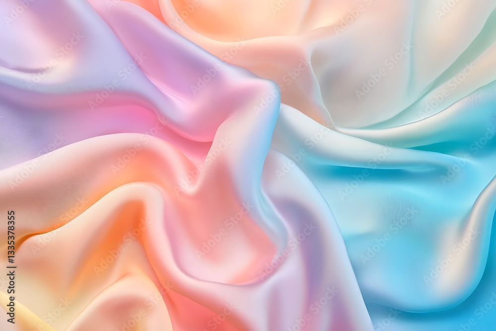 Obraz premium Stunning Pastel Silk Fabric Texture
