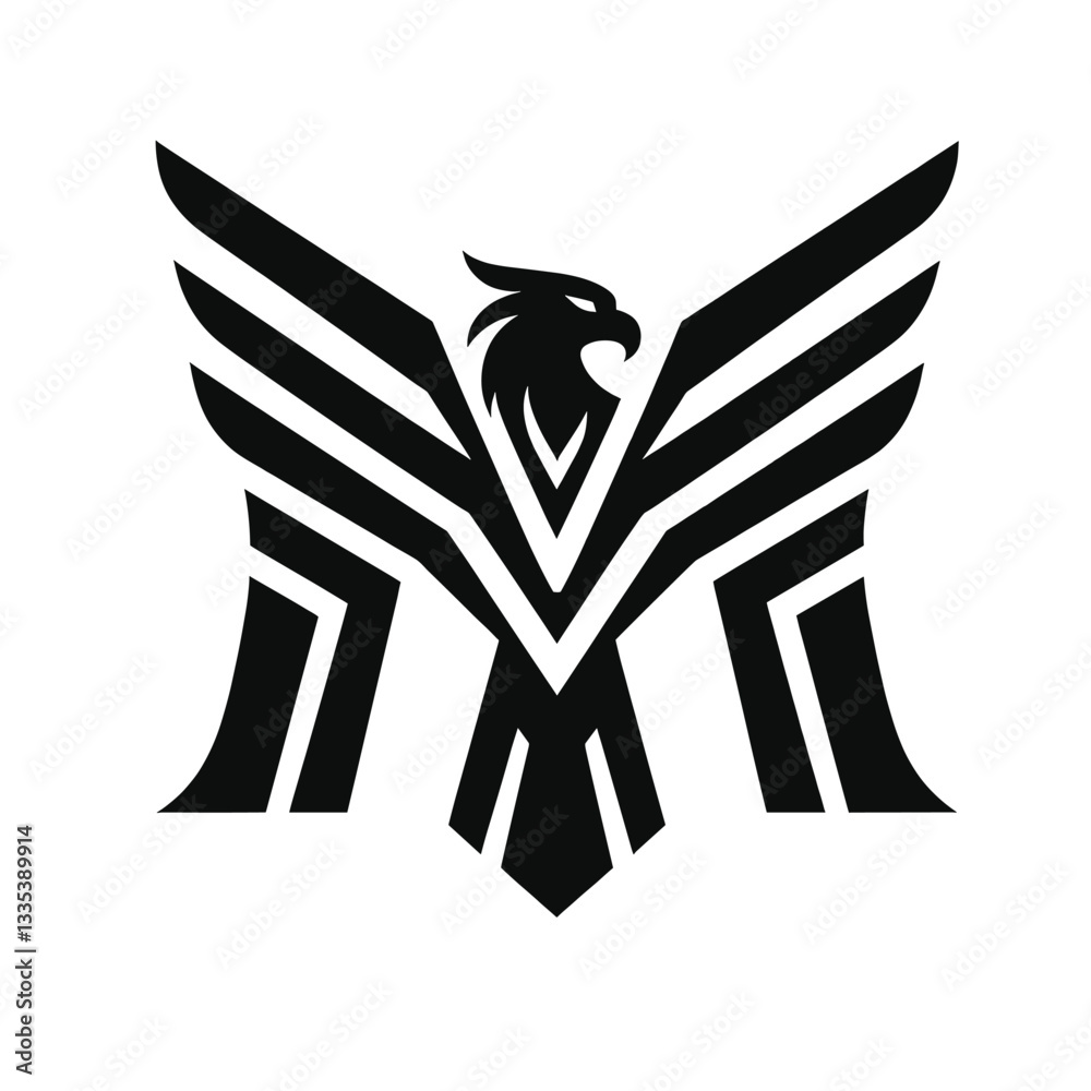 Obraz premium Customizable Eagle Logo Adaptable for Any Brand