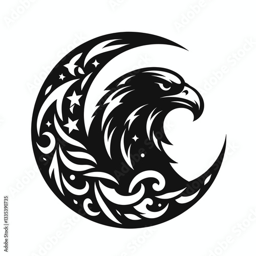 Supreme Black Eagle Logo for Professional Branding