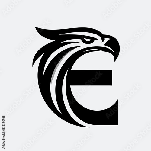 Blacken Eagle Logo Premium and Luxury Business Branding