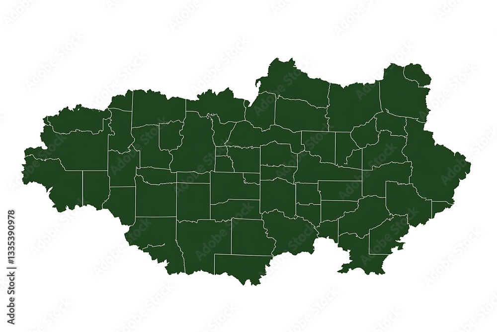 A high-quality, minimalist map of Germany featuring a clean green silhouette set against a white background. The state borders are finely outlined, offering a clear representation of the federal state