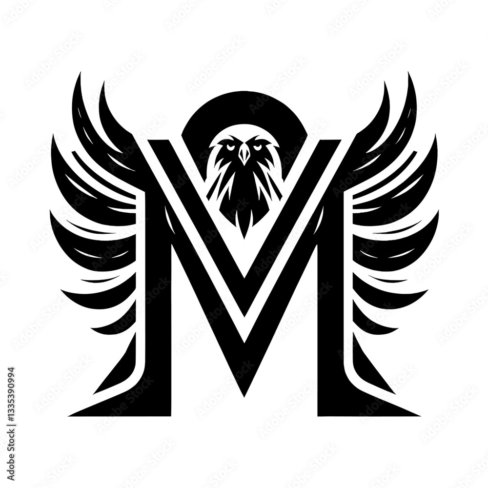 Black Eagle Logo Elegant and Prestigious Design Black Eagle Logo Elegant and Prestigious Design