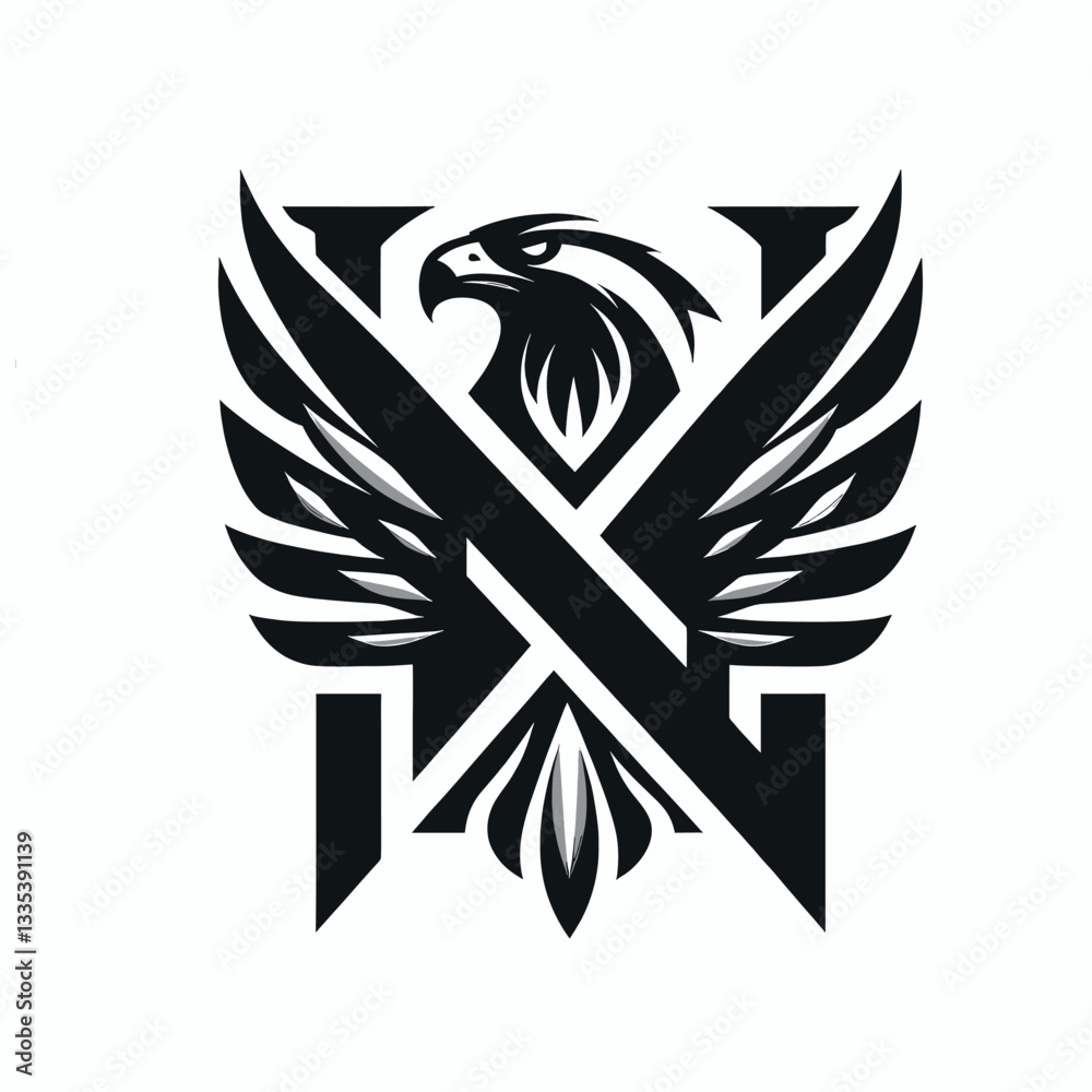 Obraz premium Majestic Eagle Logo Perfect for Business and Sports