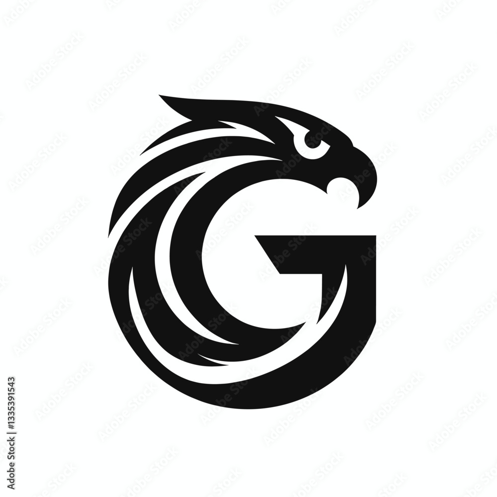 Assertive Black Eagle Logo for Professional Branding Assertive Black Eagle Logo for Professional Branding