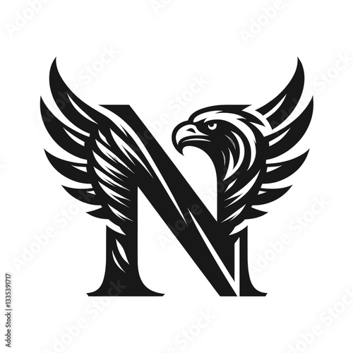 Assertive Black Eagle Logo for Professional Branding