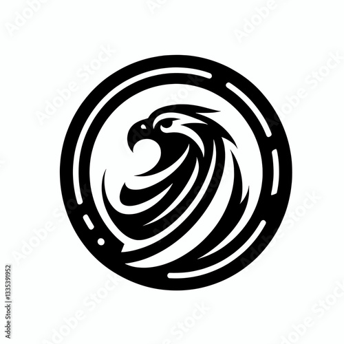 Noble Black Eagle Logo for Professional Branding