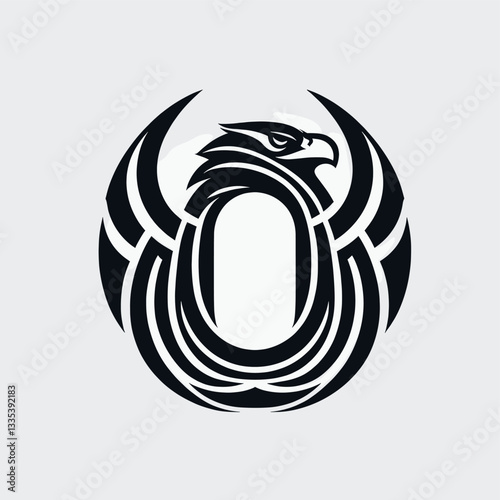 Dominant Black Eagle Logo for Professional Branding