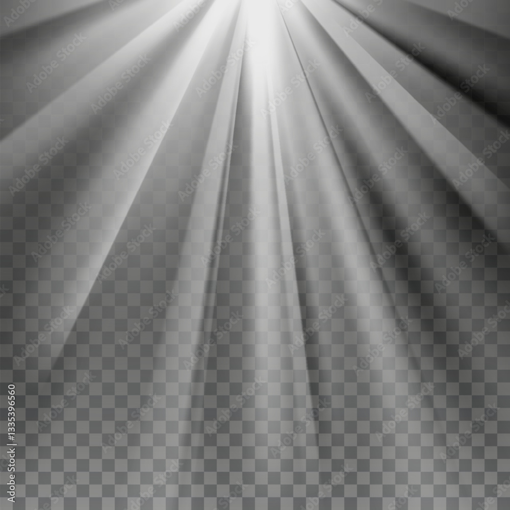 Glowing light burst