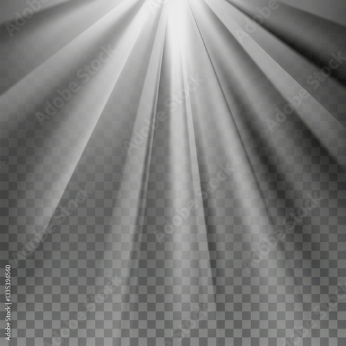 Glowing light burst