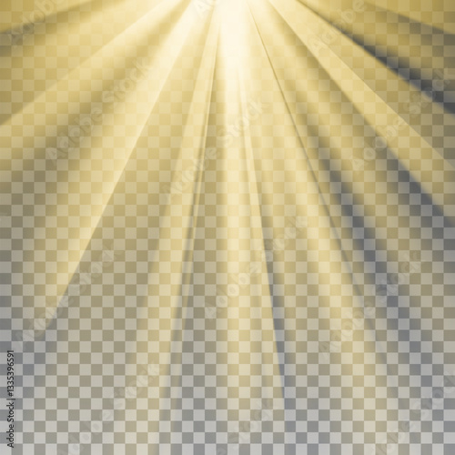 Obraz na płótnie Glowing light burst, Optical yellow-orange light effect. png Vector lens glare leakage glare reflection effect. w salonie