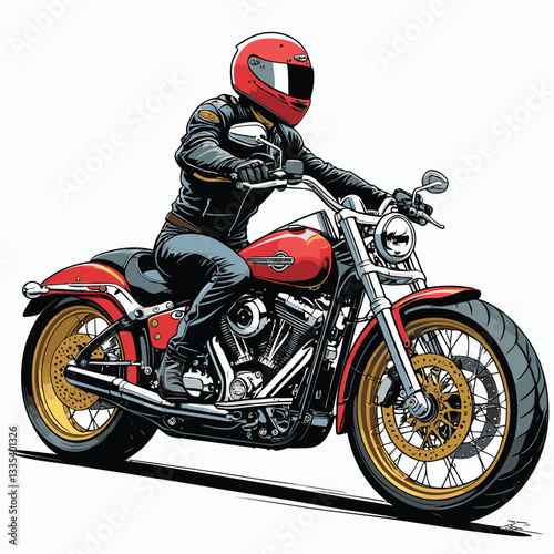unique and cool motorcycle vector
