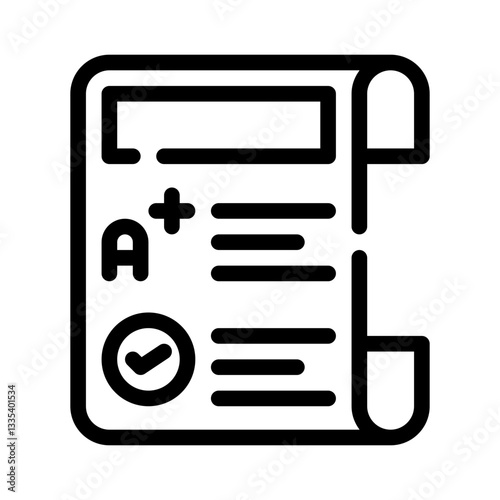 report card line icon