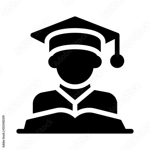 student glyph icon