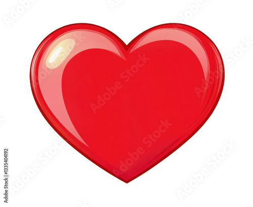 Free Download Red heart icon, clip art style, white background - GFXLoad