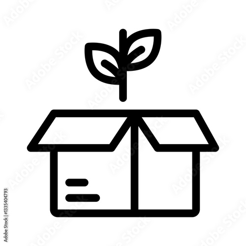 plant based line icon