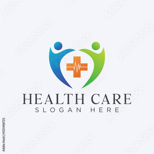 Healthcare logo, hospital logo, medical logo, health icon