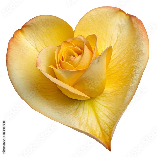 yellow rose isolated on white background