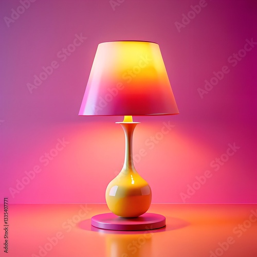 lamp on a table