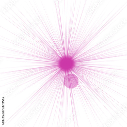 shining pink star