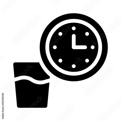water intake glyph icon