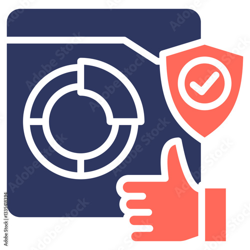 System Reliability glyph color icon