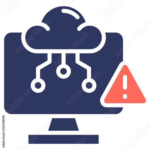 Fault Tolerance glyph color icon