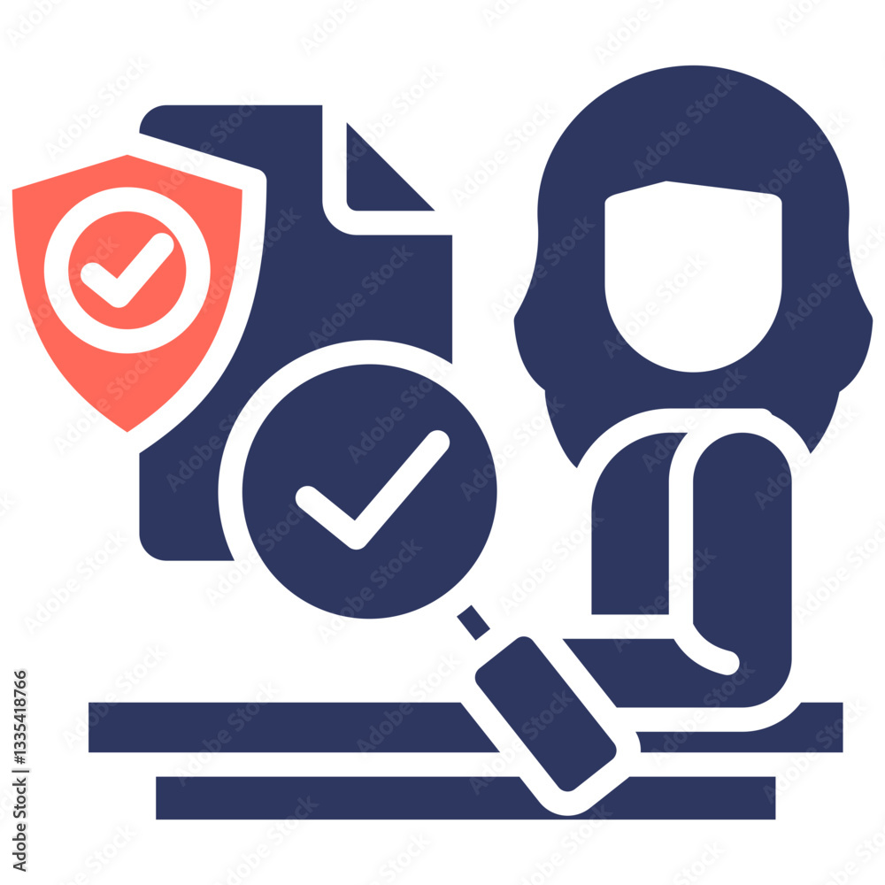 Reliability Prediction glyph color icon Reliability Prediction glyph color icon
