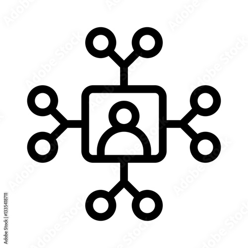 blockchain line icon