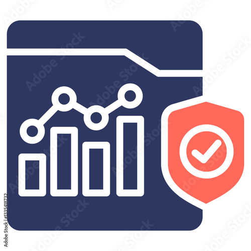 Reliability Growth glyph color icon