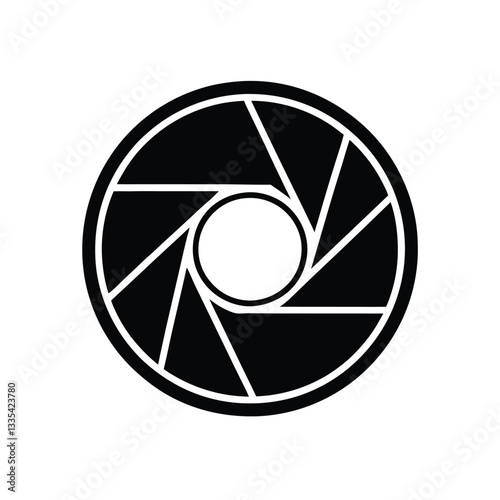 vector illustration of a camera lance symbol 