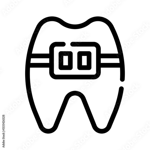 braces line icon