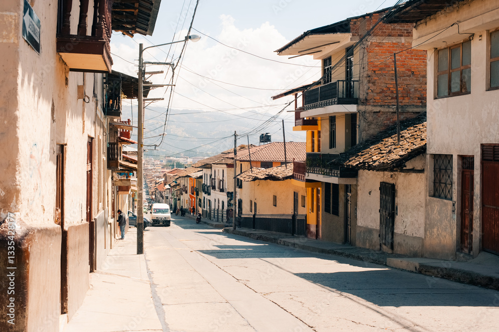 Fototapeta premium Viewpoint of Santa Apolonia in Cajamarca , Peru - november 2, 2024