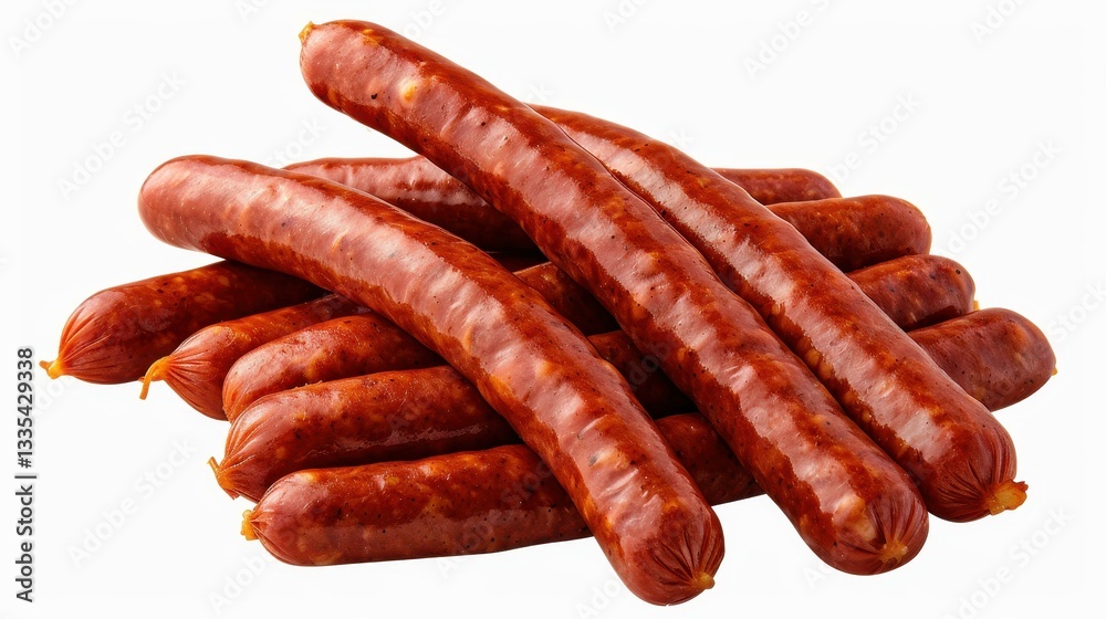 Succulent fried sausages stacked high, perfect for a hearty meal. Deliciously golden and packed with flavor Succulent fried sausages stacked high, perfect for a hearty meal. Deliciously golden and packed with flavor