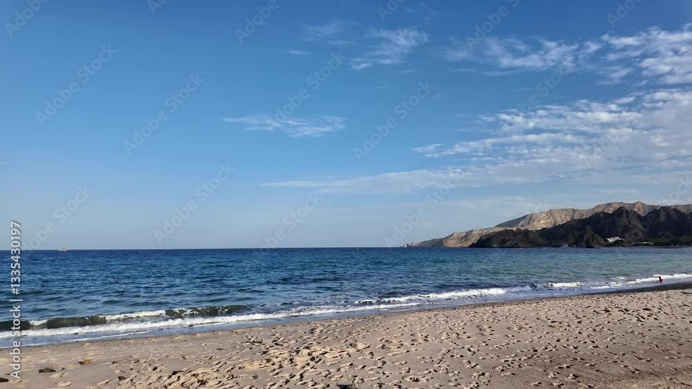 Beautiful Al-Bustan Beach in Muscat Oman
Beautiful Al-Bustan Beach in Muscat Oman