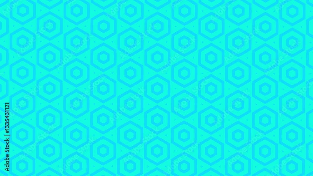 Blue geometric pattern animation background 4k