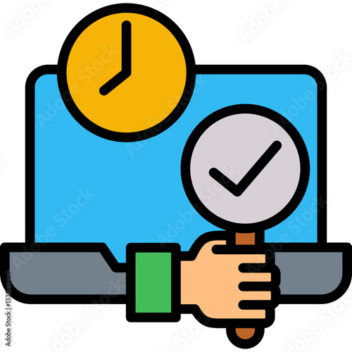 Availability lineal color icon