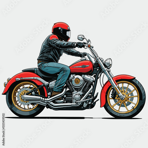 unique and cool motorcycle vector