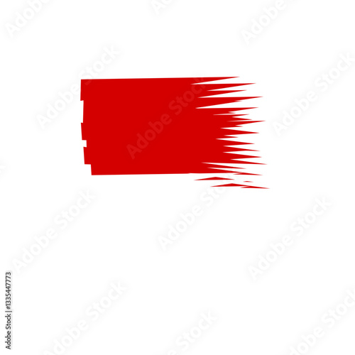 Red and White Brush Strokes Inspired by Indonesia’s Independence