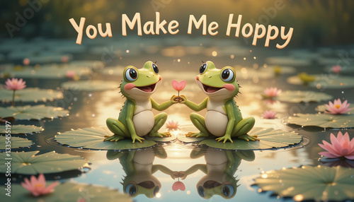 Froggy, You make me Happy froggy tagline