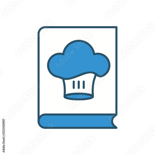 RECIPE BOOK vector icon stock illustration