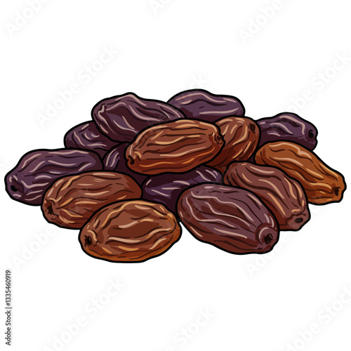 raisins isolated on white