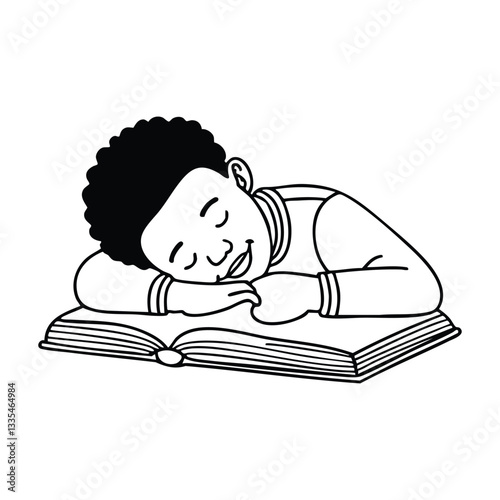 Nap during the afternoon with a book resting on the chest